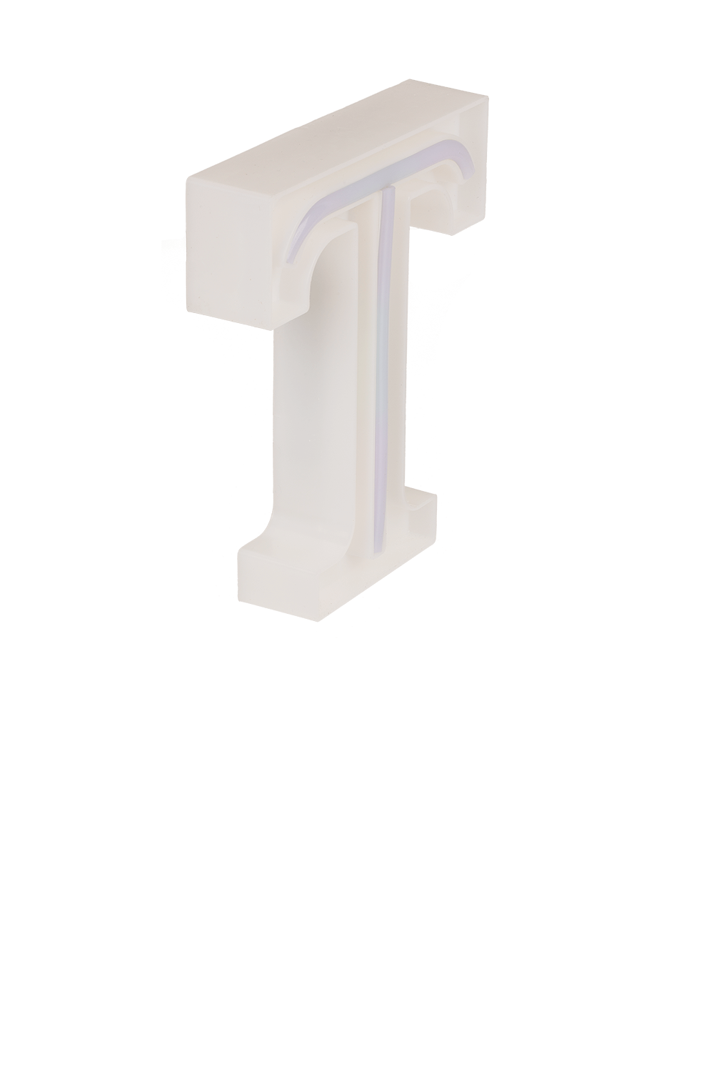 Neon Light Letter,T, Height: 16 cm, for