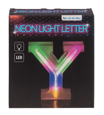 Neon Light Letter; Y, Height: 16 cm, for