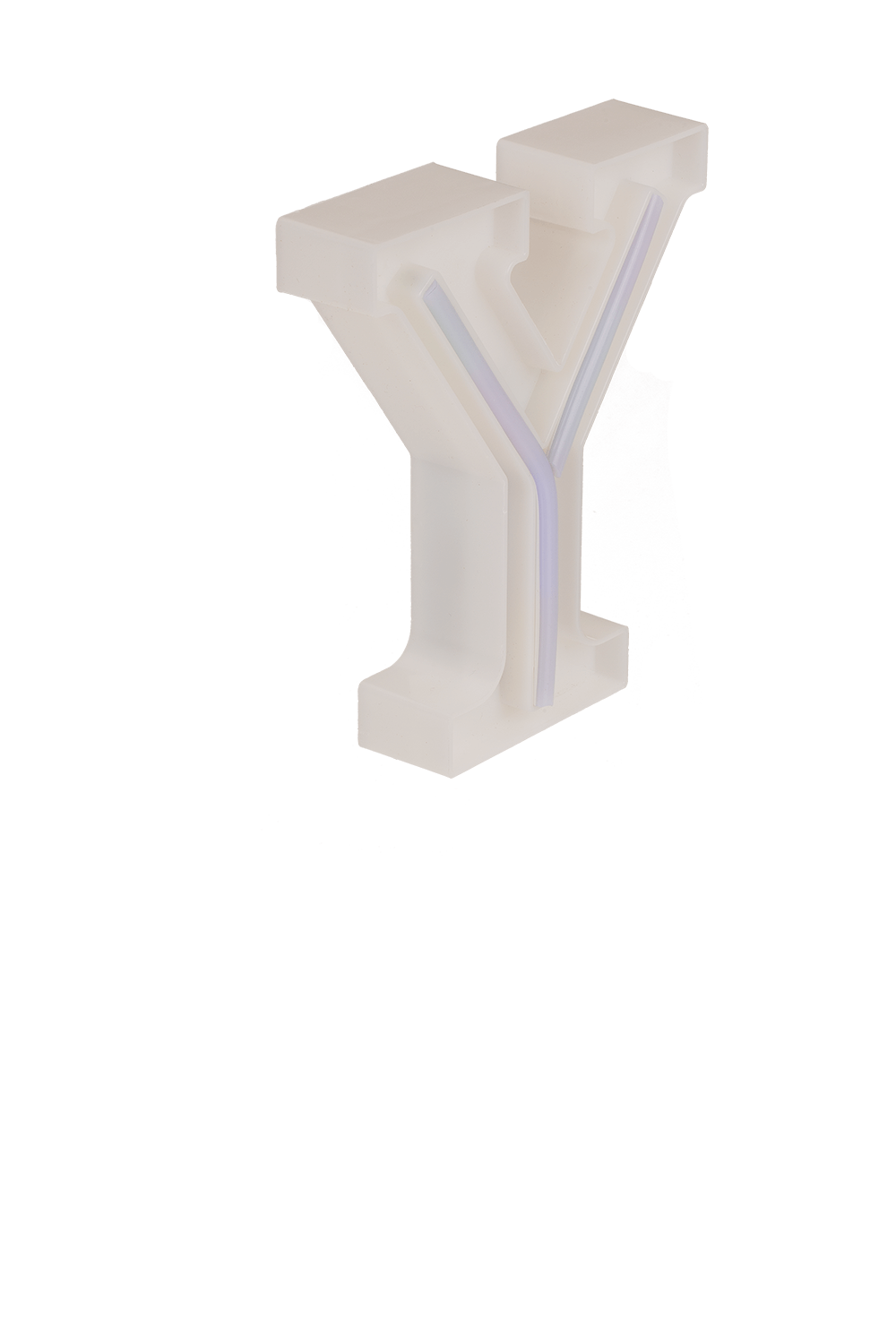 Neon Light Letter; Y, Height: 16 cm, for