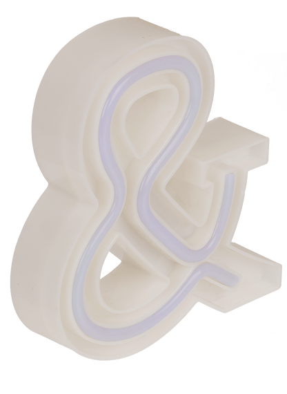 Neon Light Letter; &, Height: 16 cm, for