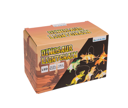 Light chain with 10 LED, Dinosaur,