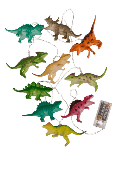 Light chain with 10 LED, Dinosaur,