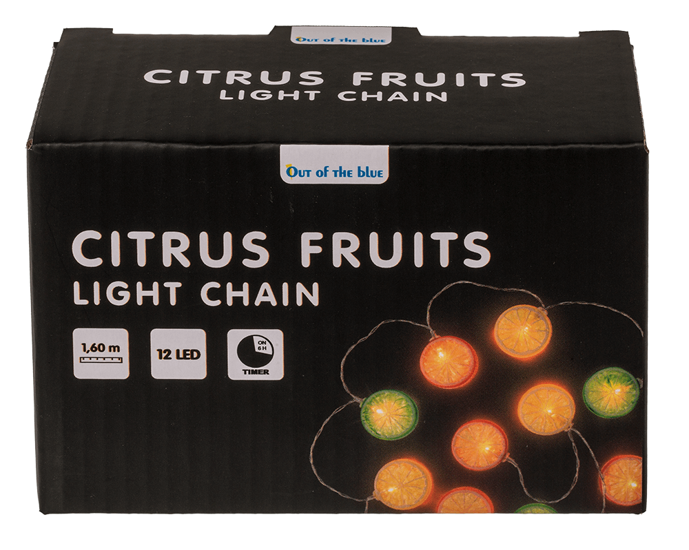 Llight chain Fruits, with 12 LED,