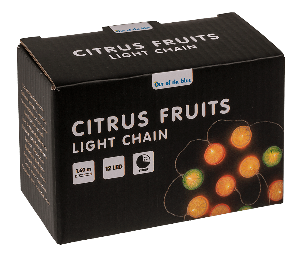 Llight chain Fruits, with 12 LED,