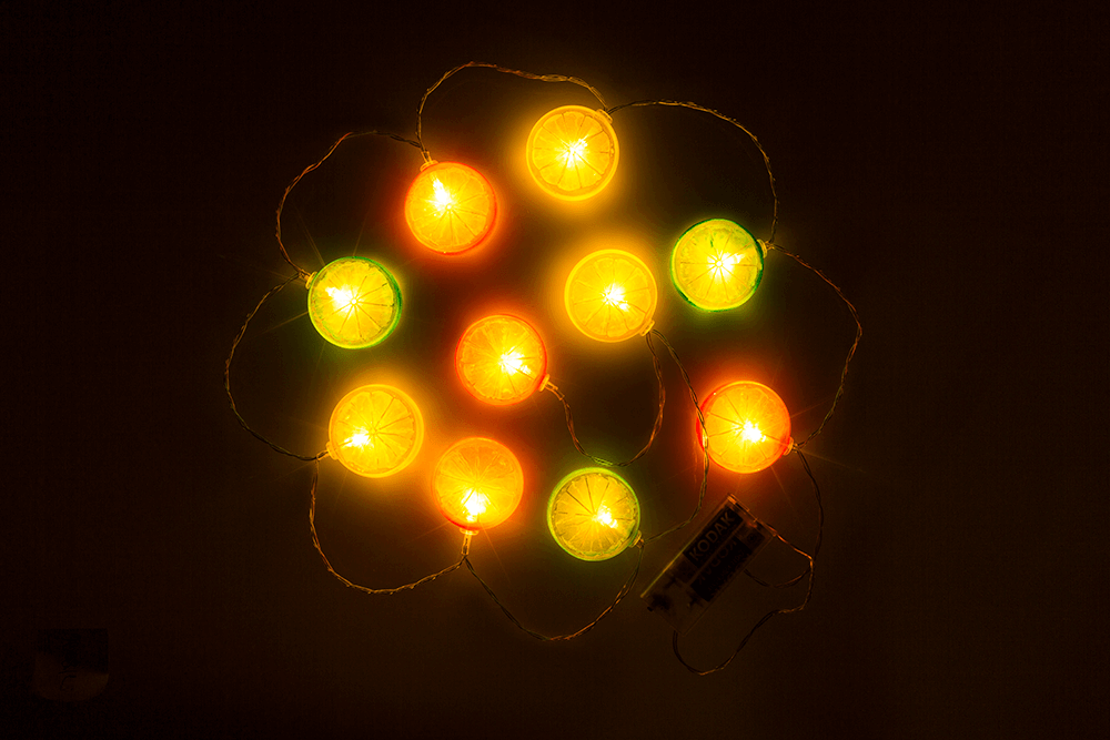 Llight chain Fruits, with 12 LED,