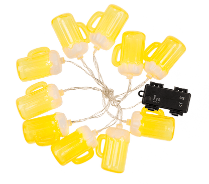 Llight chain, Beer mug, with 10 LED,
