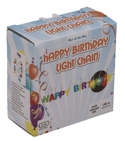 Fairy lights LED "Happy Birthday", L: 1,70 m.,
