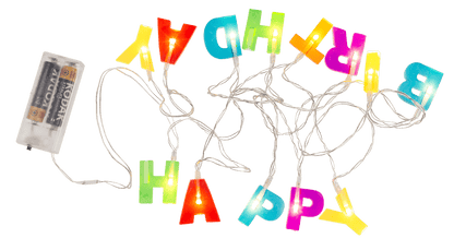 Fairy lights LED "Happy Birthday", L: 1,70 m.,