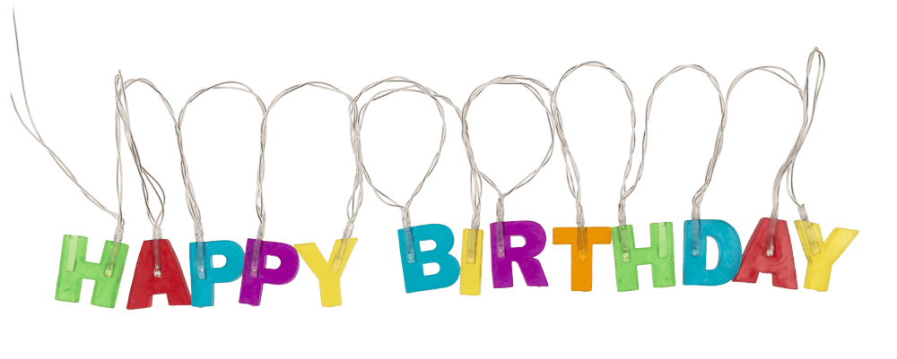 Fairy lights LED "Happy Birthday", L: 1,70 m.,