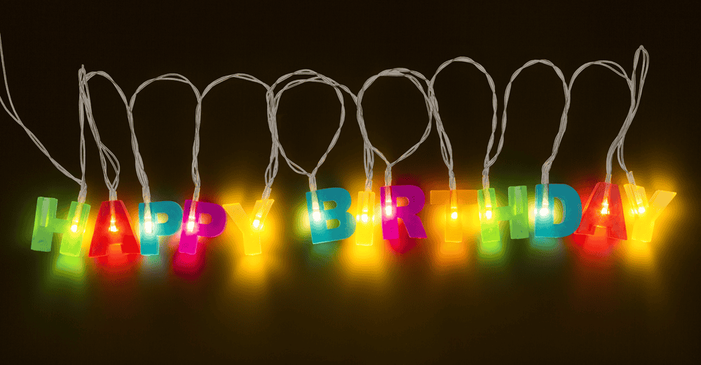 Fairy lights LED "Happy Birthday", L: 1,70 m.,