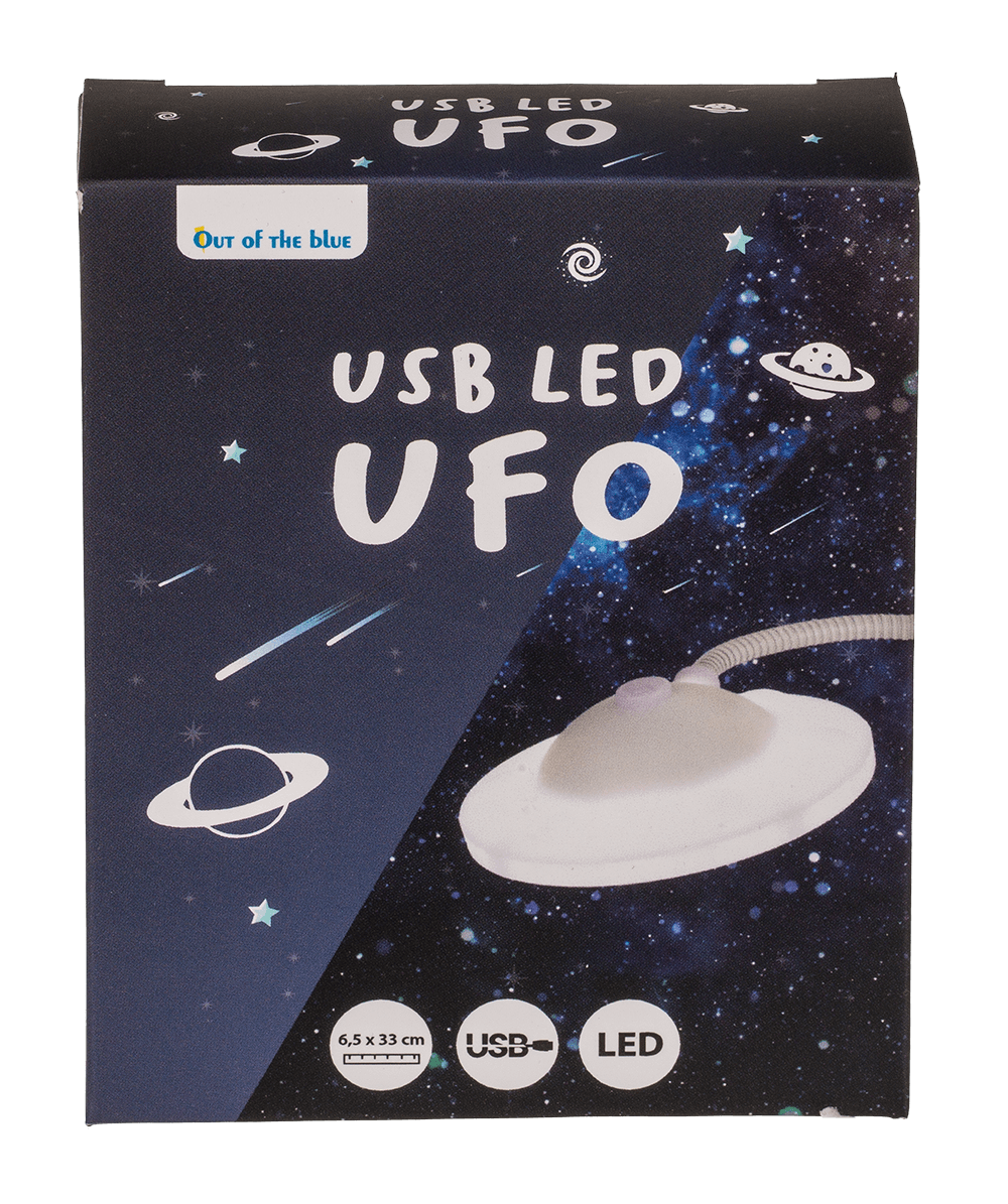 USB LED UFO, ca. 6,5 x 33 cm, with USB cable;