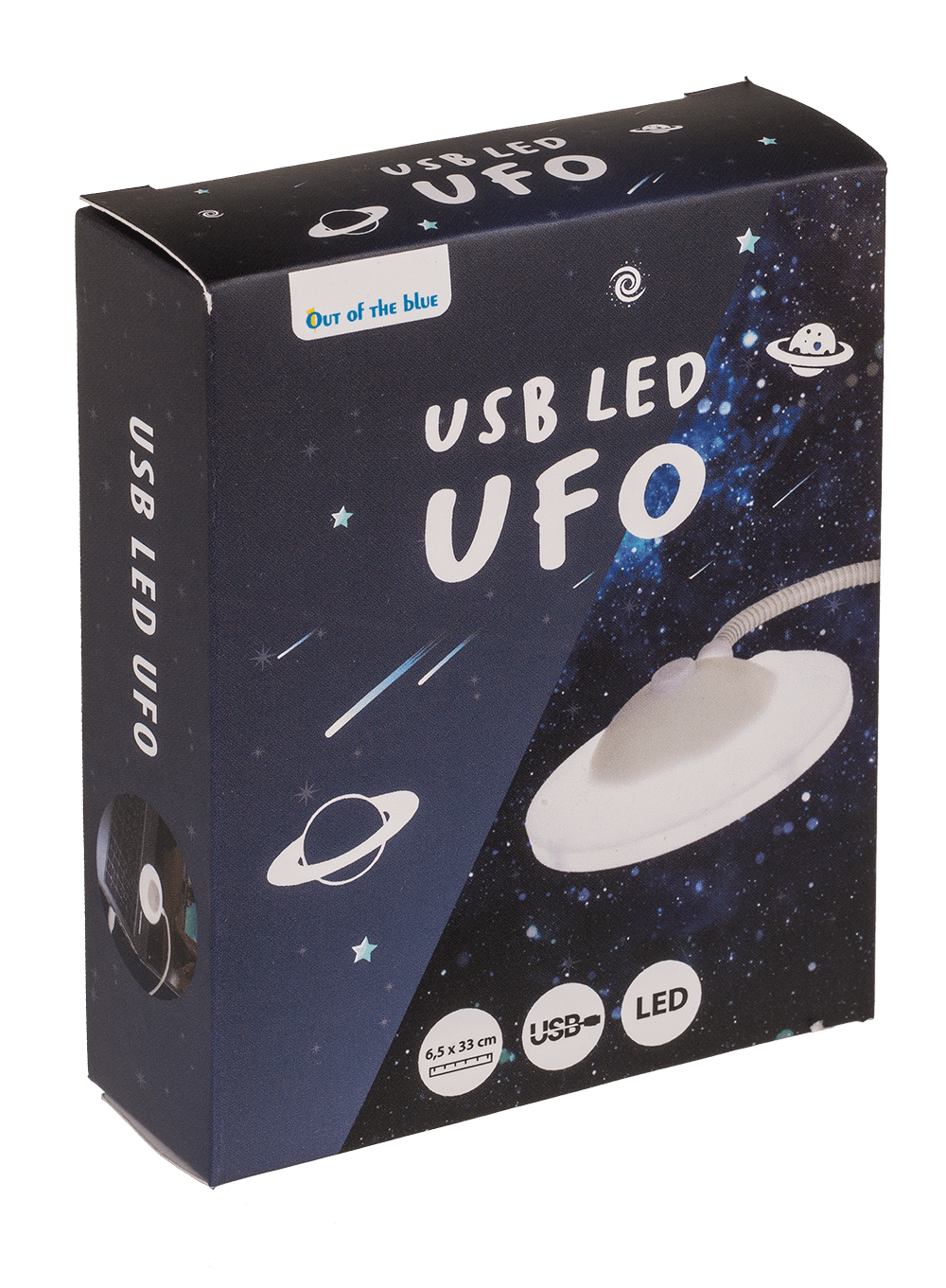 USB LED UFO, ca. 6,5 x 33 cm, with USB cable;
