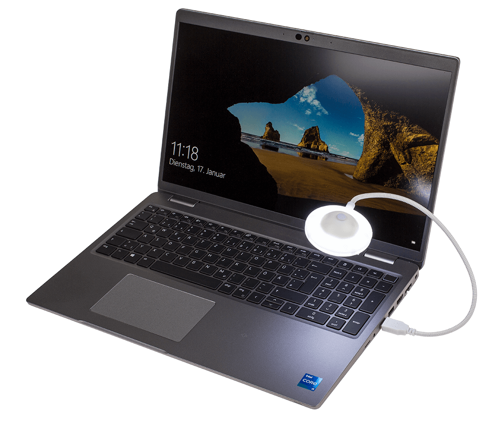 USB LED UFO, ca. 6,5 x 33 cm, with USB cable;