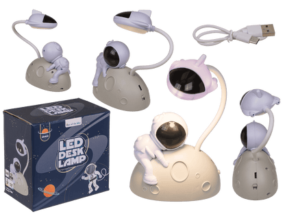 LED desk lamp, astronaut (man on the moon),