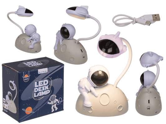 LED desk lamp, astronaut (man on the moon),