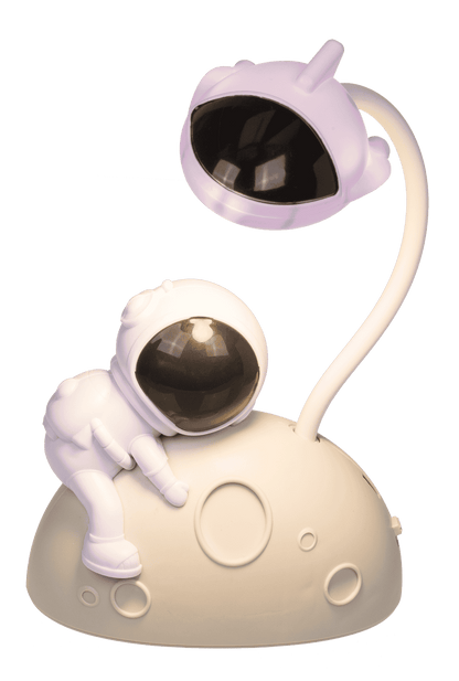 LED desk lamp, astronaut (man on the moon),