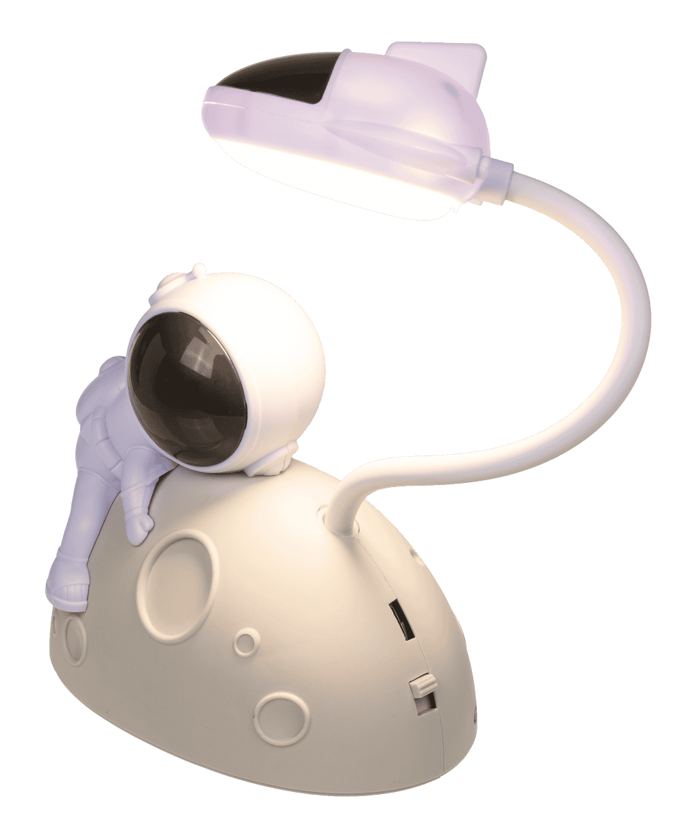 LED desk lamp, astronaut (man on the moon),