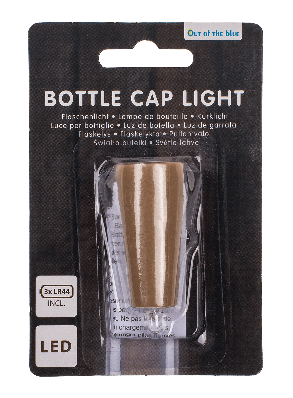 Bottle cap light (incl. LR44 battery) ca. 6 cm,