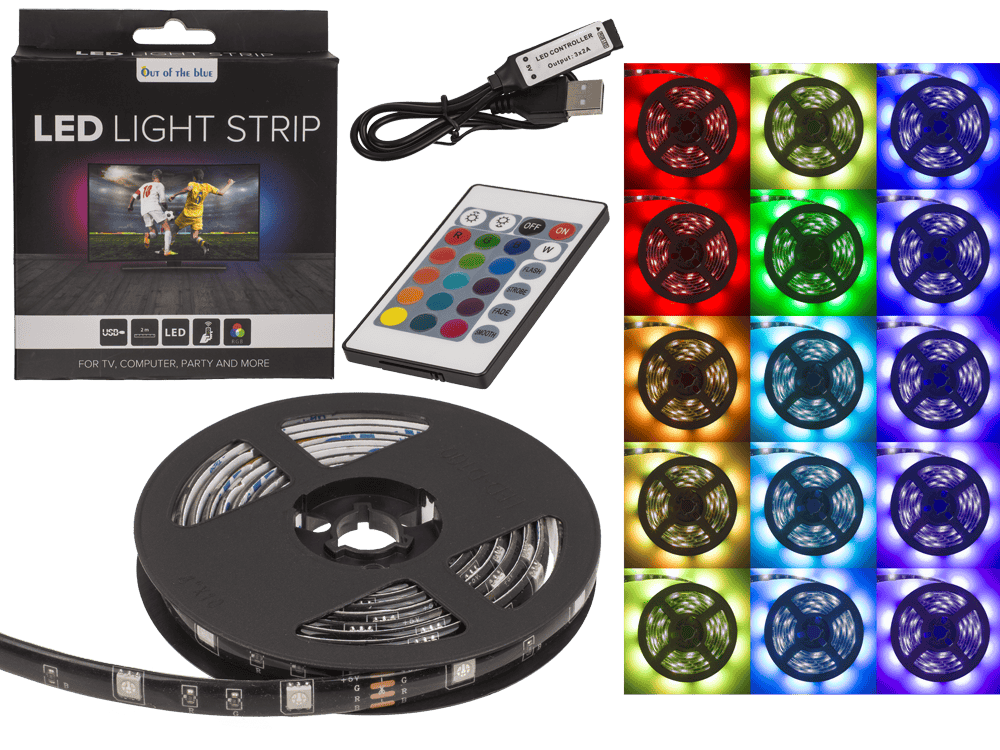 Light strip with colour changing LED,