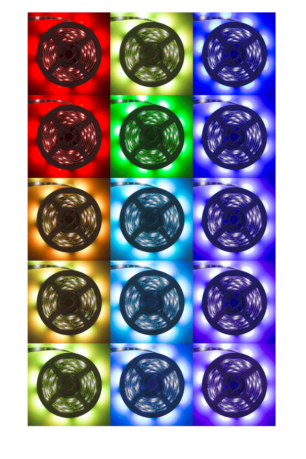 Light strip with colour changing LED,