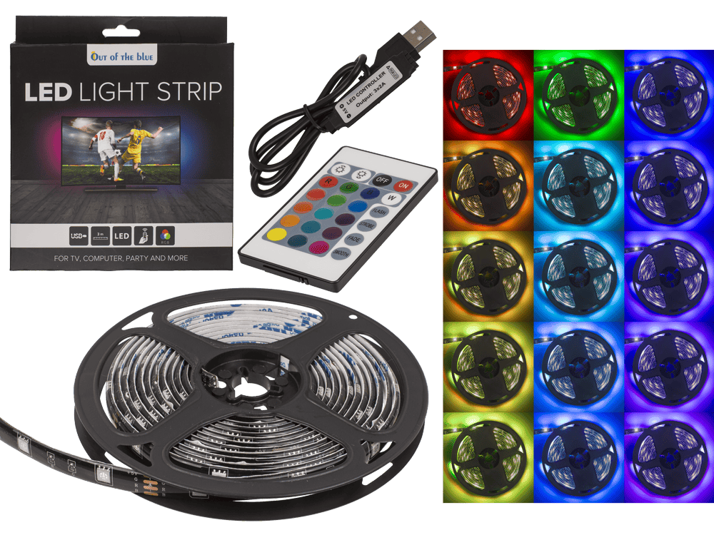 Light strip with colour changing LED,