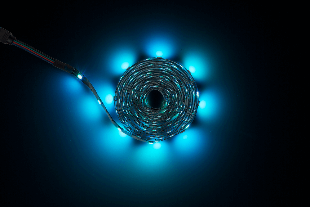 Light strip with colour changing LED,