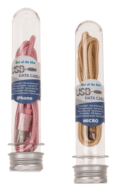 USB data cable, Type iPhone, C & Micro ass.,