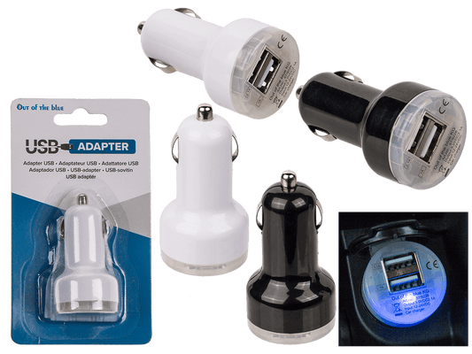 Light up universal USB adapter for car socket,