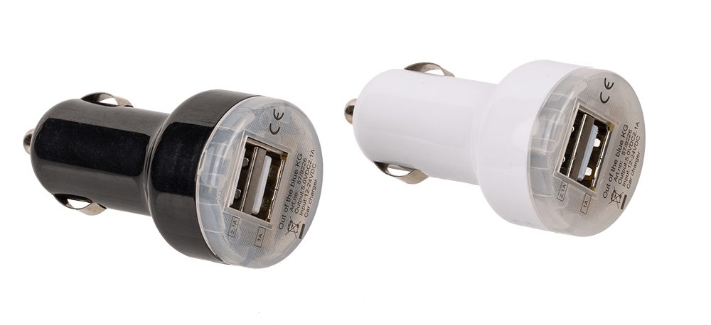 Light up universal USB adapter for car socket,