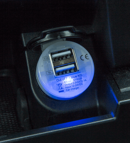 Light up universal USB adapter for car socket,