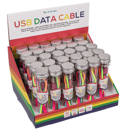 USB data cable, Type iPhone, C & Micro ass.,