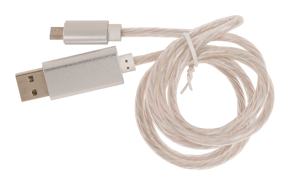 USB fast charging cable for Micro-USB, with LED,