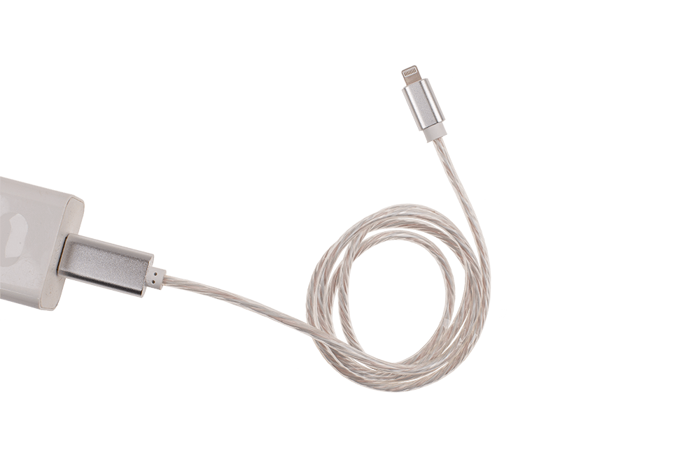 USB fast charging cable for iPhone, with LED,