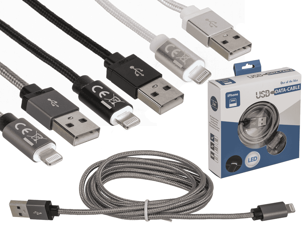 USB data cable, for iPhone, ca. 2 m,