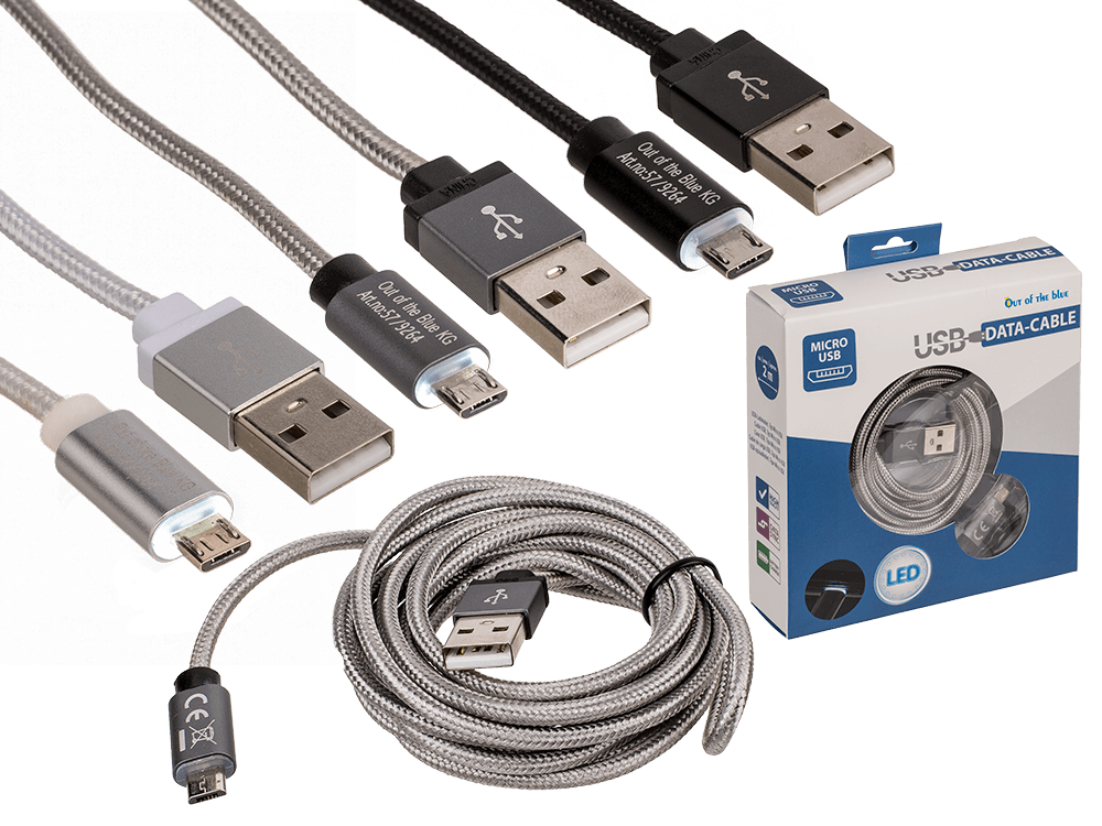 USB data cable für Micro-USB, ca. 2 m,