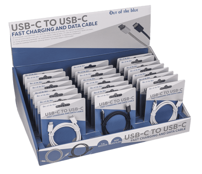 USB-C to USB-C fast charging and data cable, 1 m.,