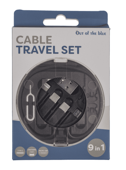 Cable travel set, adapter: USB C to USB, Lightning