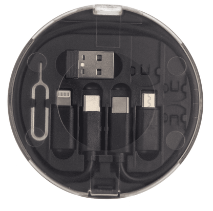 Cable travel set, adapter: USB C to USB, Lightning