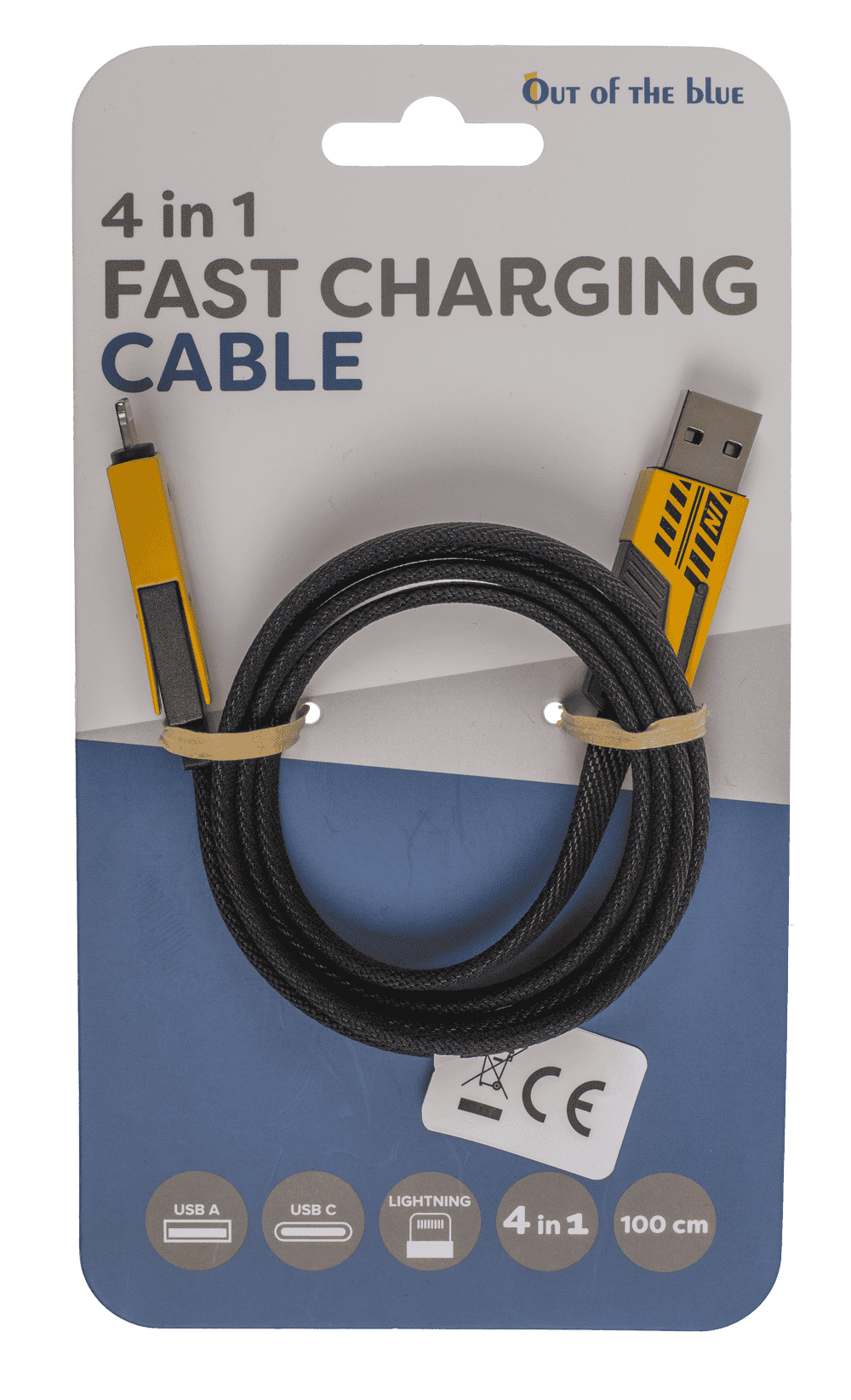 4-in-fast-charging cable, length: 1 m.