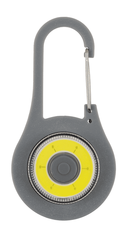 Metal snap hook with CPB-LED (incl. batteries)