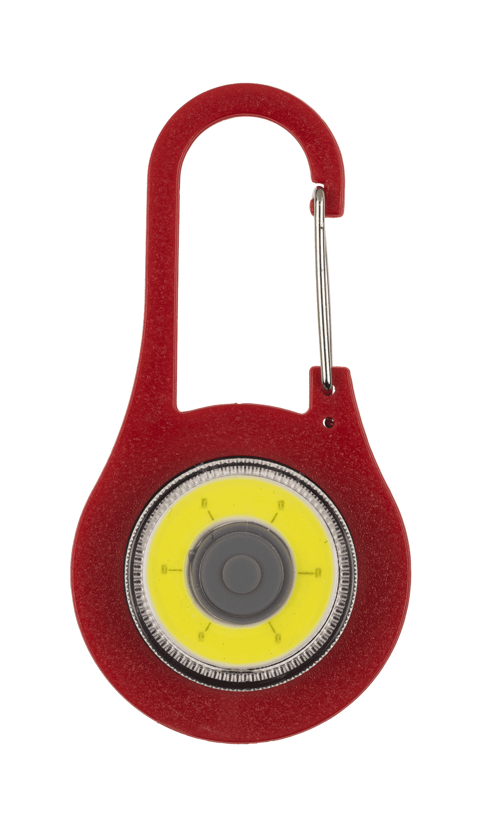 Metal snap hook with CPB-LED (incl. batteries)