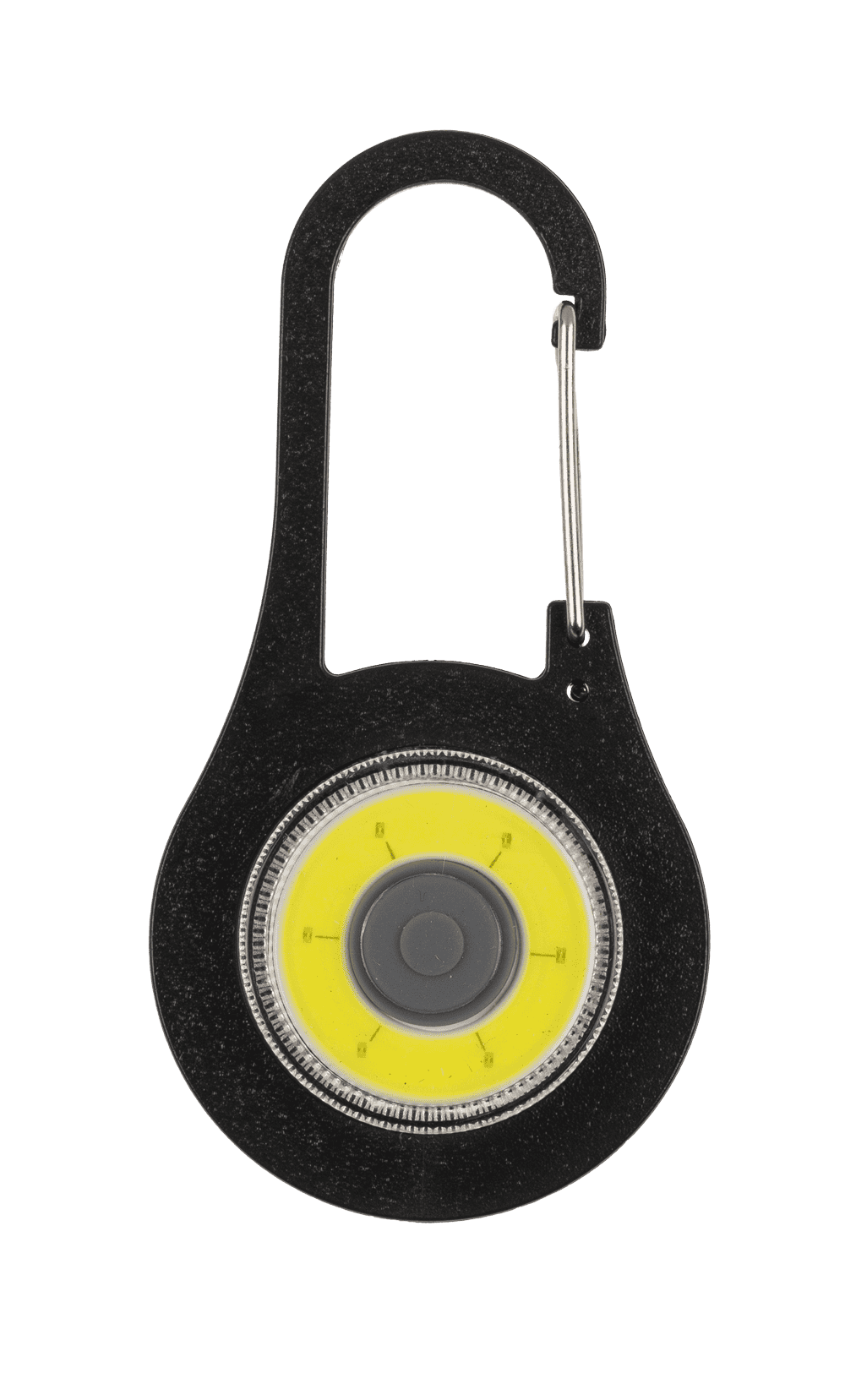 Metal snap hook with CPB-LED (incl. batteries)