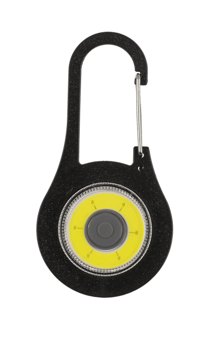 Metal snap hook with CPB-LED (incl. batteries)