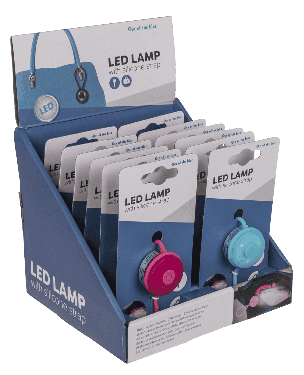 LED Lamp with silicone strap, ca. 8 cm,