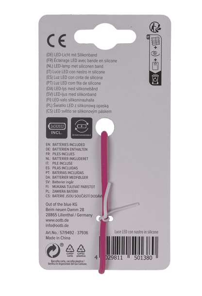 LED Lamp with silicone strap, ca. 8 cm,