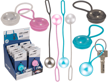 LED Lamp with silicone strap, ca. 8 cm,