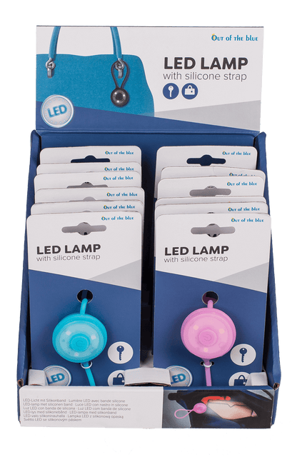LED Lamp with silicone strap, ca. 8 cm,