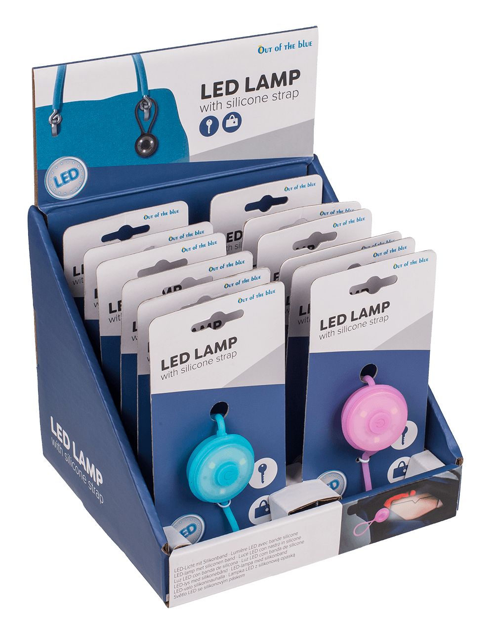 LED Lamp with silicone strap, ca. 8 cm,