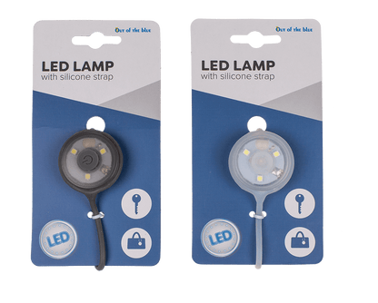 LED Lamp with silicone strap, ca. 8 cm,