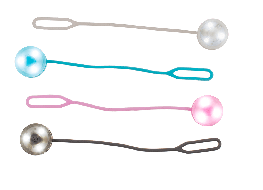 LED Lamp with silicone strap, ca. 8 cm,